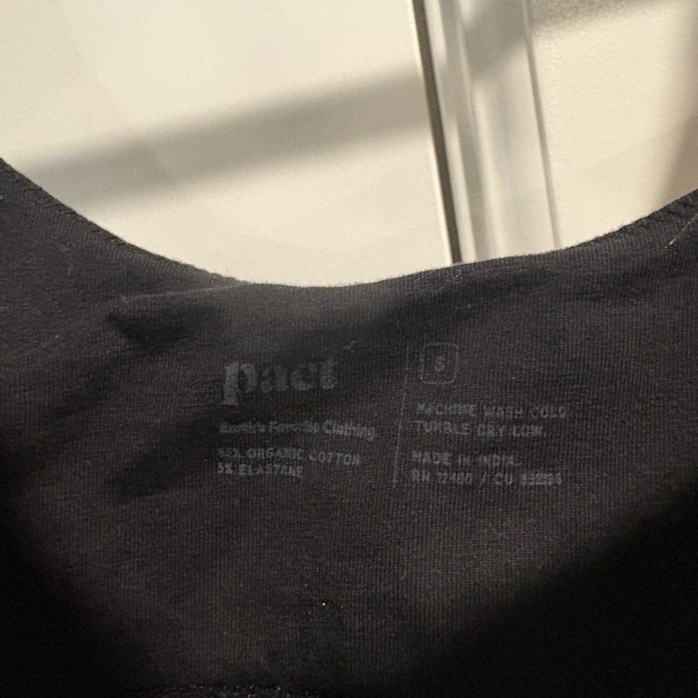 Pact Black Lounge Bra - Picture 2 of 2